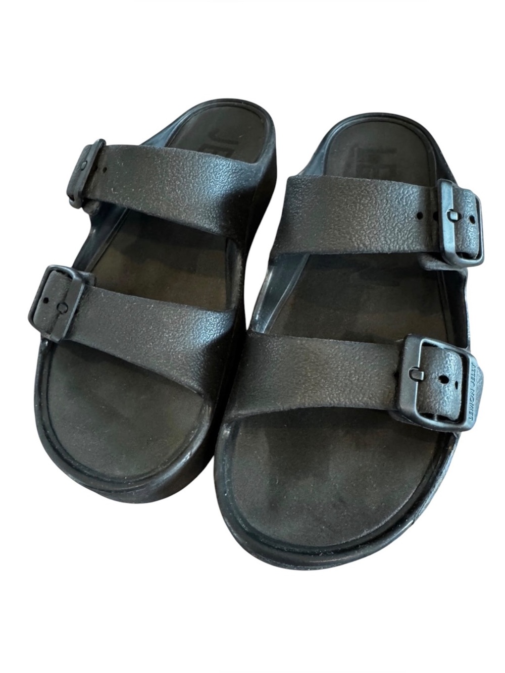 Lemon Jelly Platform Sandals